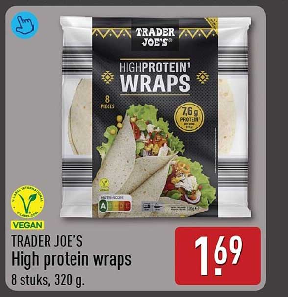 TRADER JOE'S High protein wraps