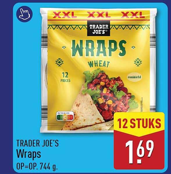 TRADER JOE'S Wraps OP=OP. 744 g.