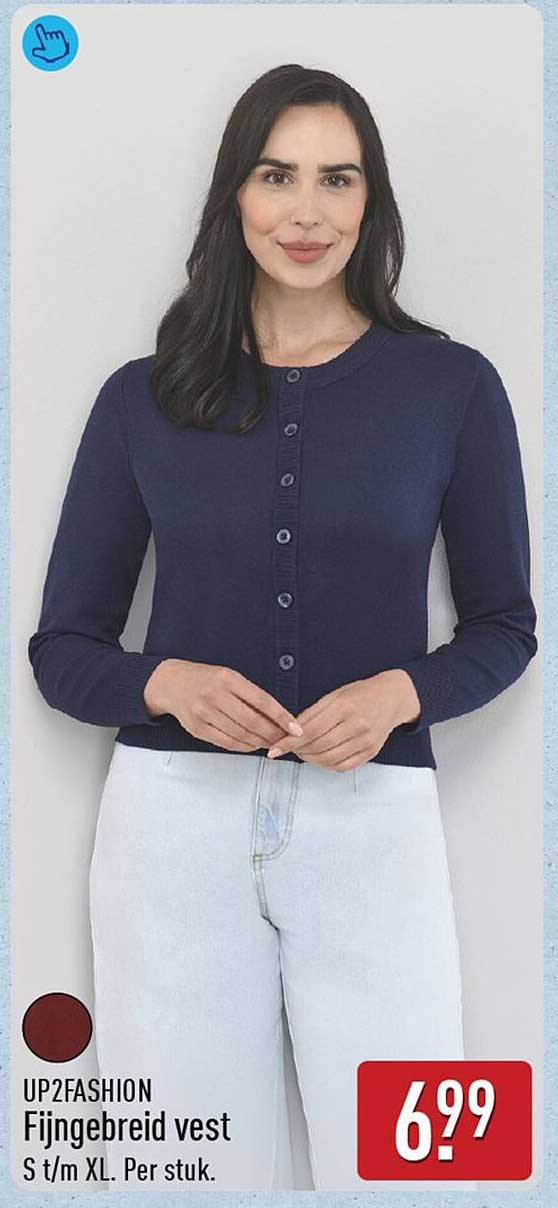 UP2FASHION Fijngebreid vest