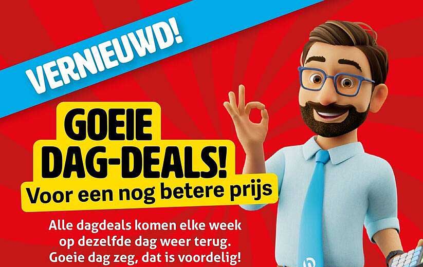 VERNIEUWD! GOEIE DAG-DEALS! Voor een nog betere prijs