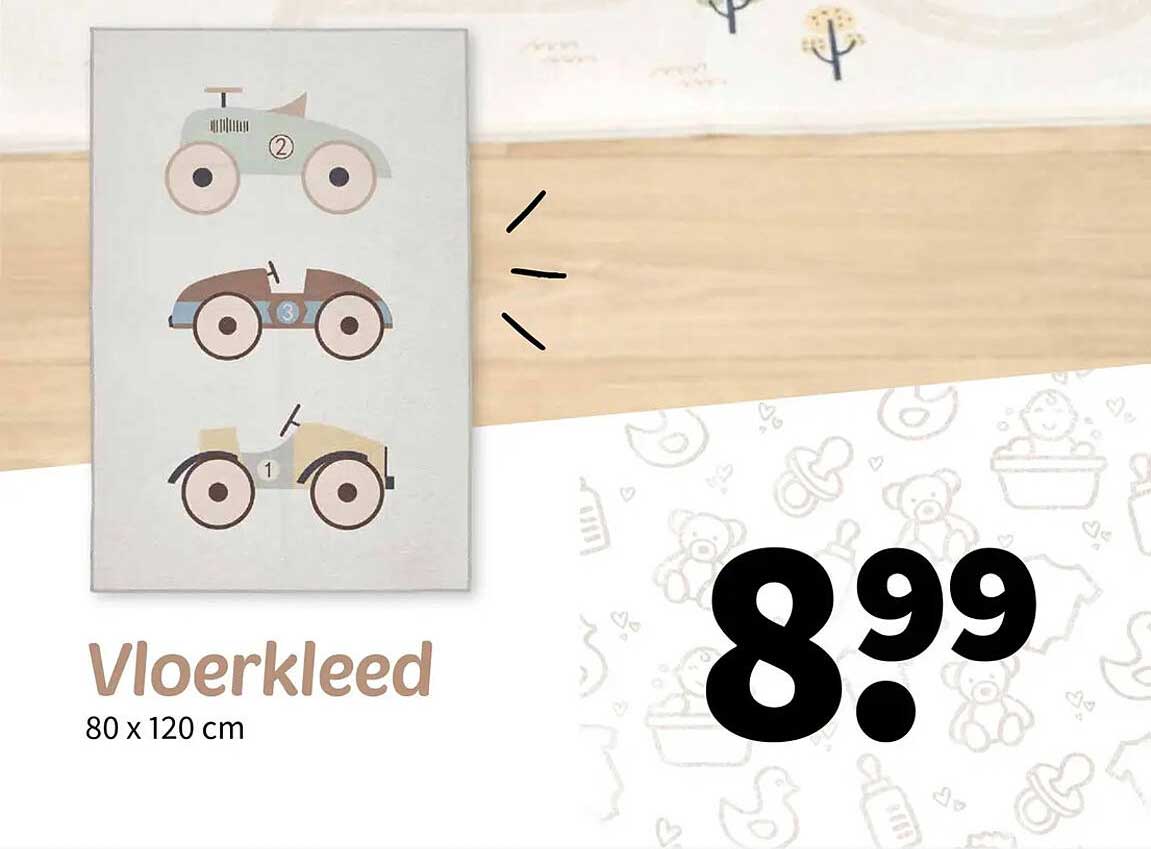 Vloerkleed 80 x 120 cm