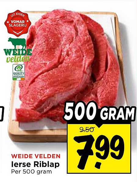 Weide Velden Ierse Riblap Per 500 gram