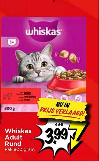 Whiskas Adult Rund Pak 800 gram