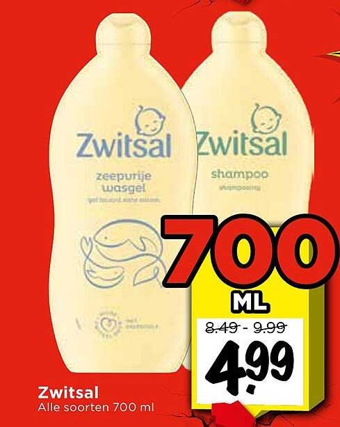 Zwitsal Alle soorten 700 ml