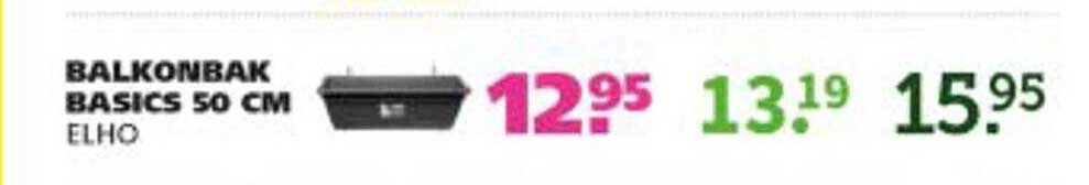 BALKONBAK BASICS 50 CM ELHO