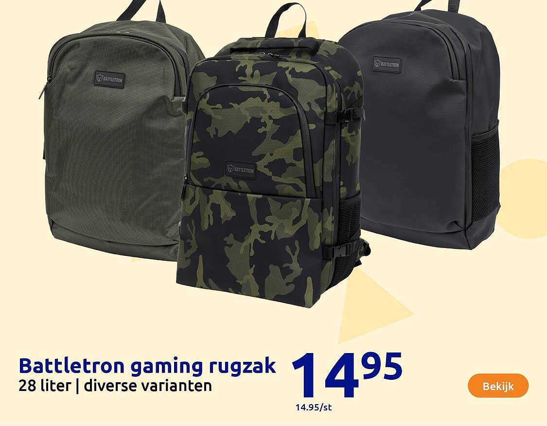 Battletetron gaming rugzak 28 liter | diverse varianten