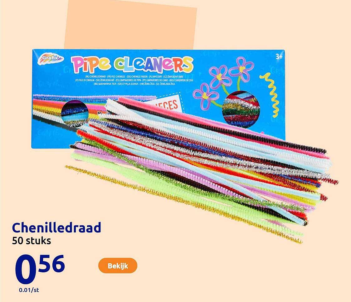 Chenilledraad 50 stuks