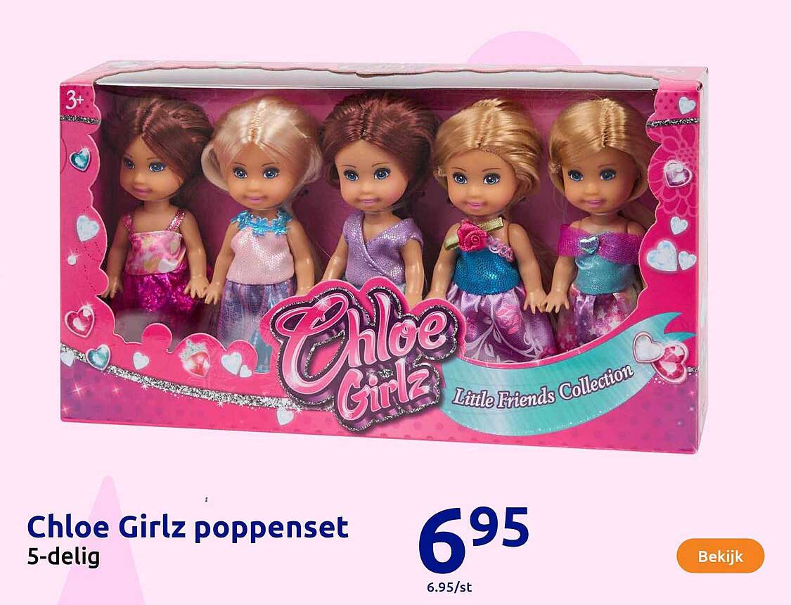 Chloe Girlz poppenset 5-delig