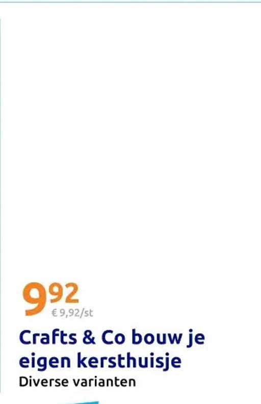 Crafts & Co bouw je eigen kersthuisje