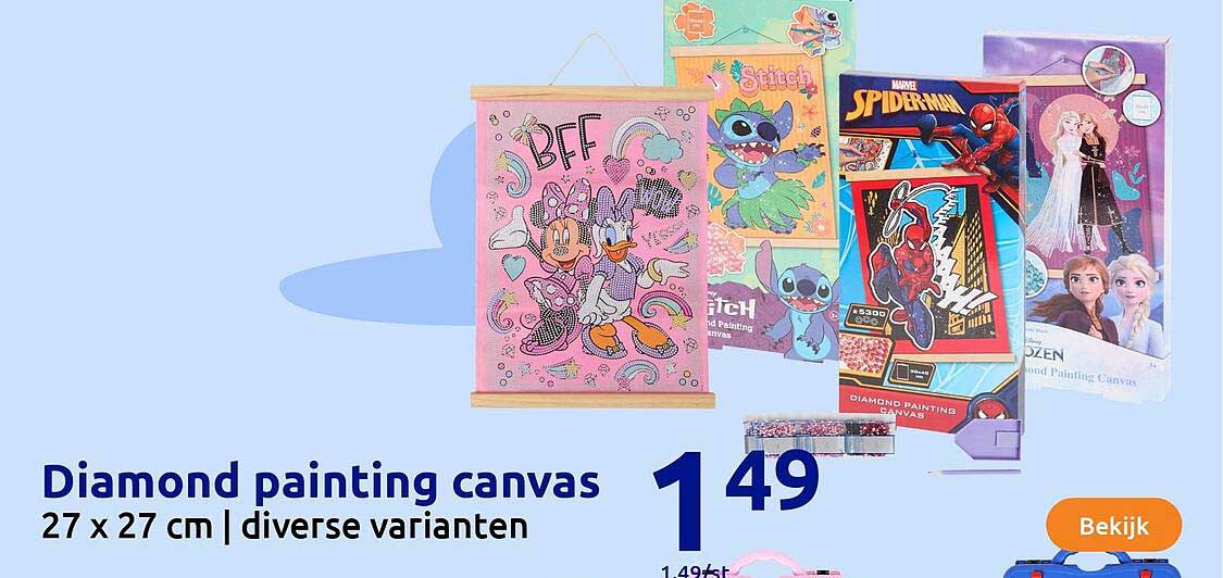 Diamond painting canvas