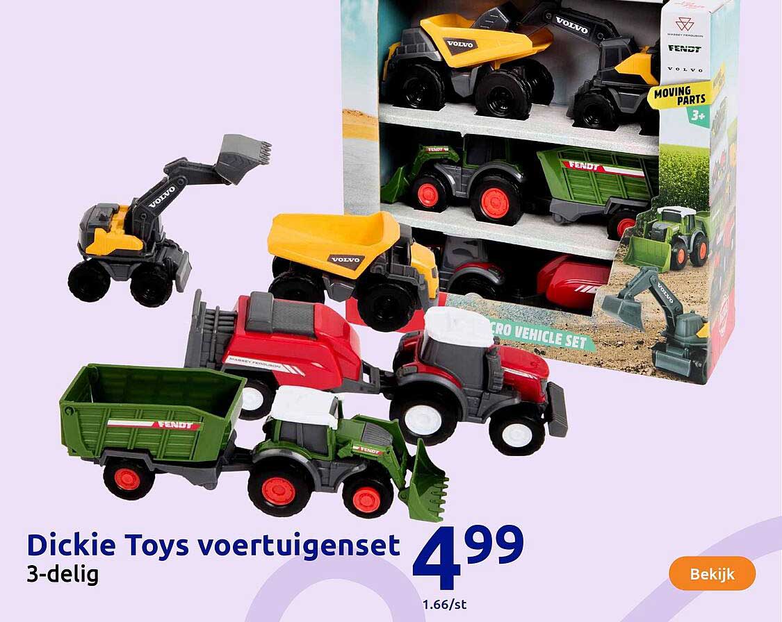 Dickie Toys voertuigenset 3-delig