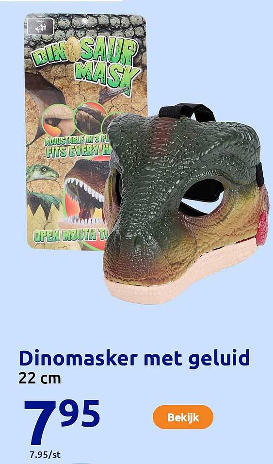 Dinomasker met geluid