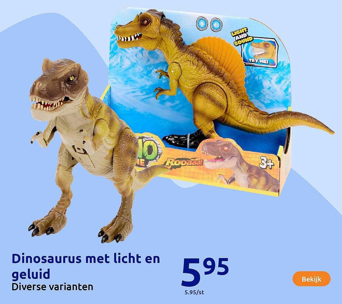 Dinosaurus met licht en geluid