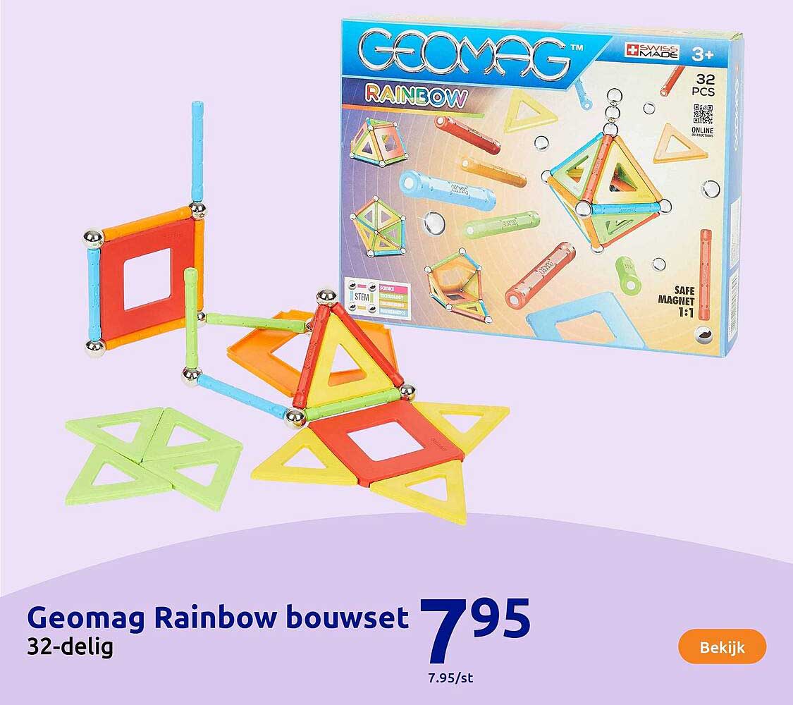 Geomag Rainbow bouwset 32-delig