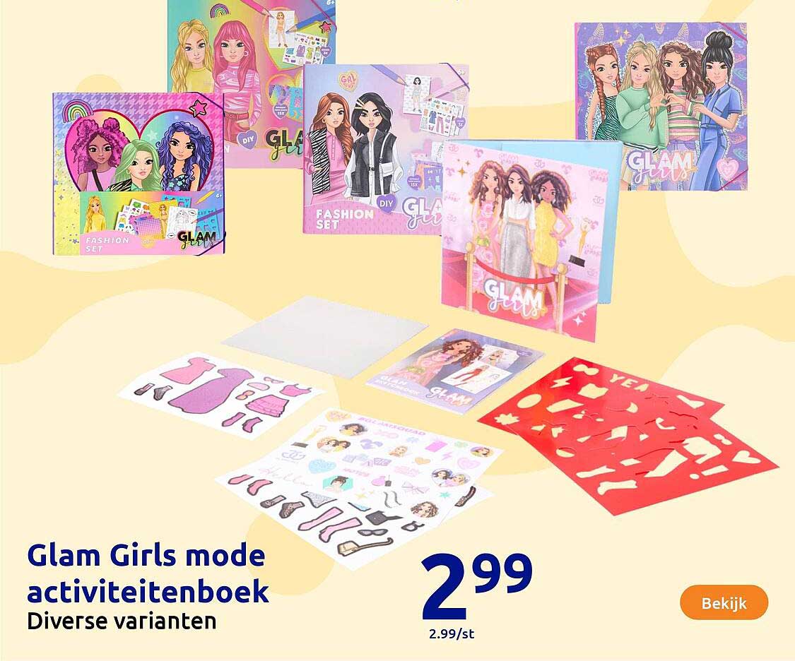 Glam Girls mode activiteitenboek