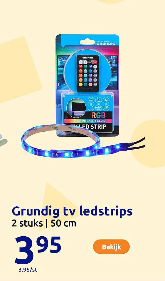 Grundig tv ledstrips 2 stuks | 50 cm
