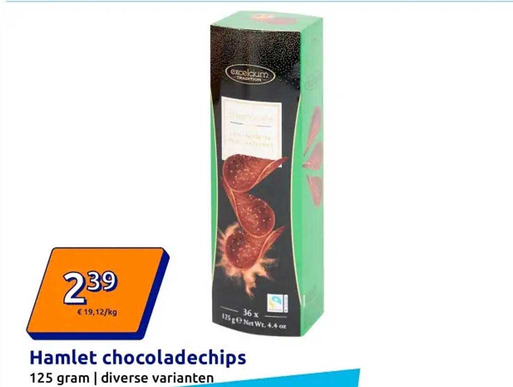 Hamlet chocoladechips 125 gram | diverse varianten