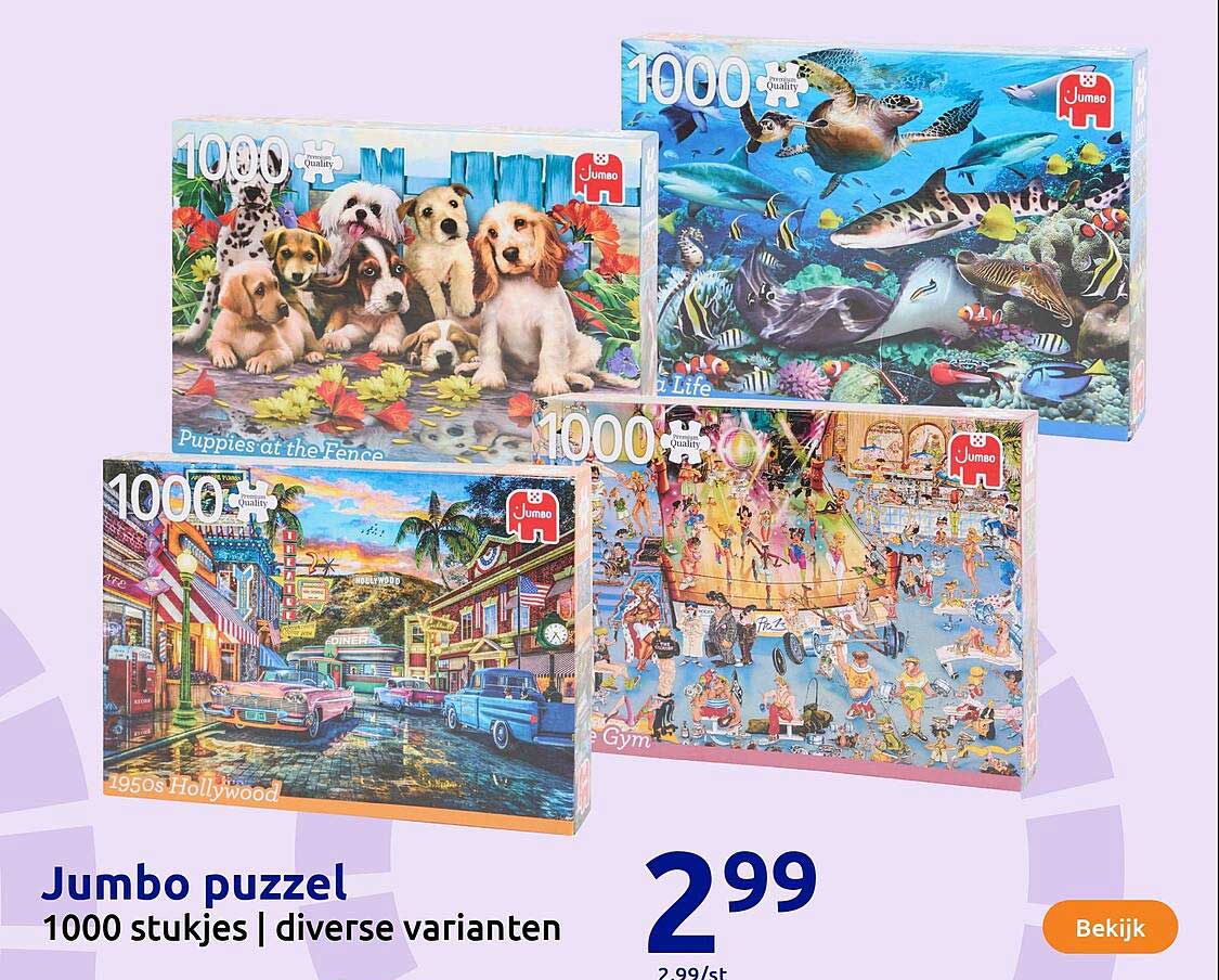 Jumbo puzzel 1000 stukjes | diverse varianten