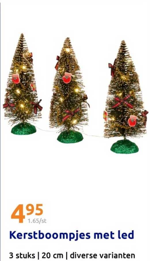 Kerstboompjes met led