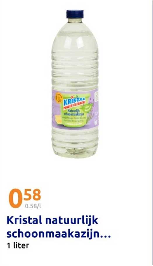 Kristal natuurlijk schoonmaakazijn 1 liter