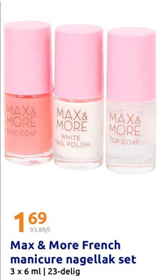 Max & More French manicure nagellak set