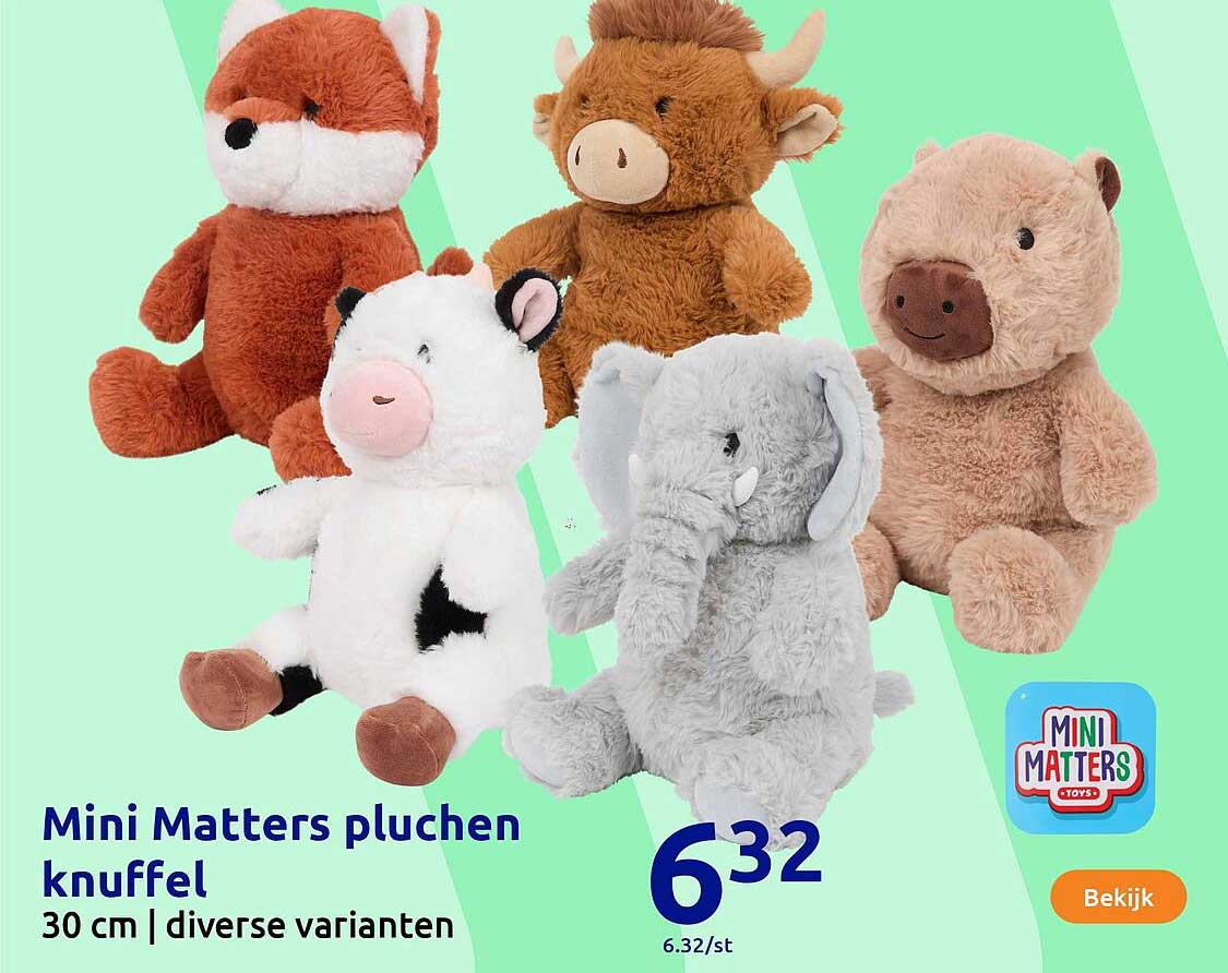 Mini Matters pluchen knuffel 30 cm | diverse varianten