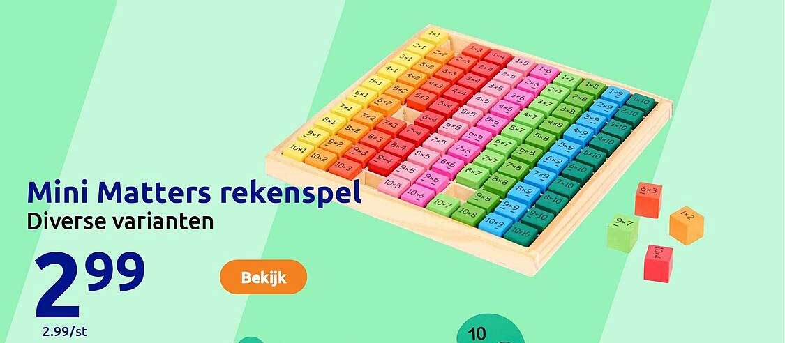 Mini Matters rekenspel Diverse varianten