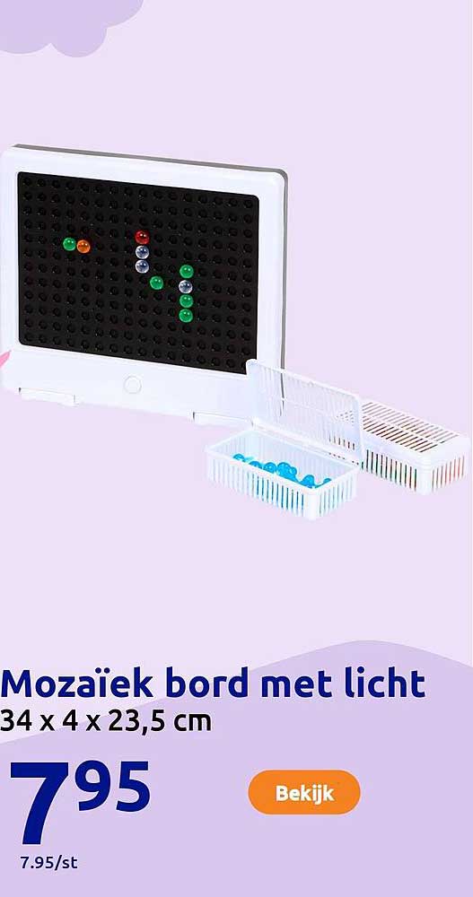 Mozaïek bord met licht