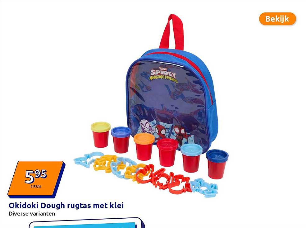 Okidoki Dough rugtas met klei