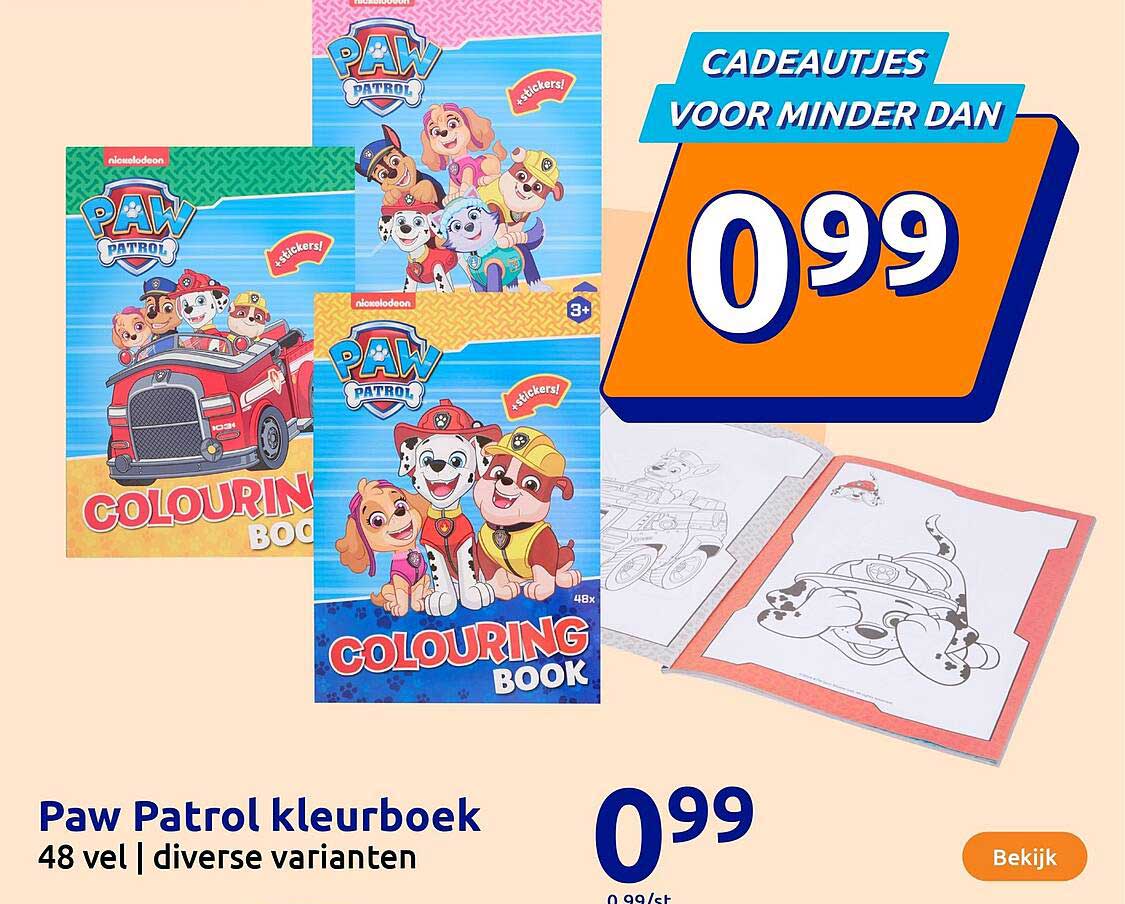 Paw Patrol kleurboek