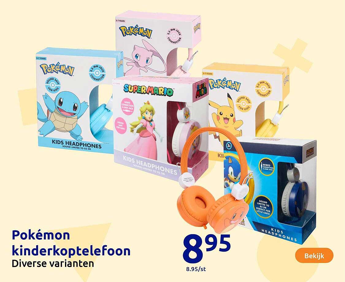 Pokémon kinderkoptelefoon
