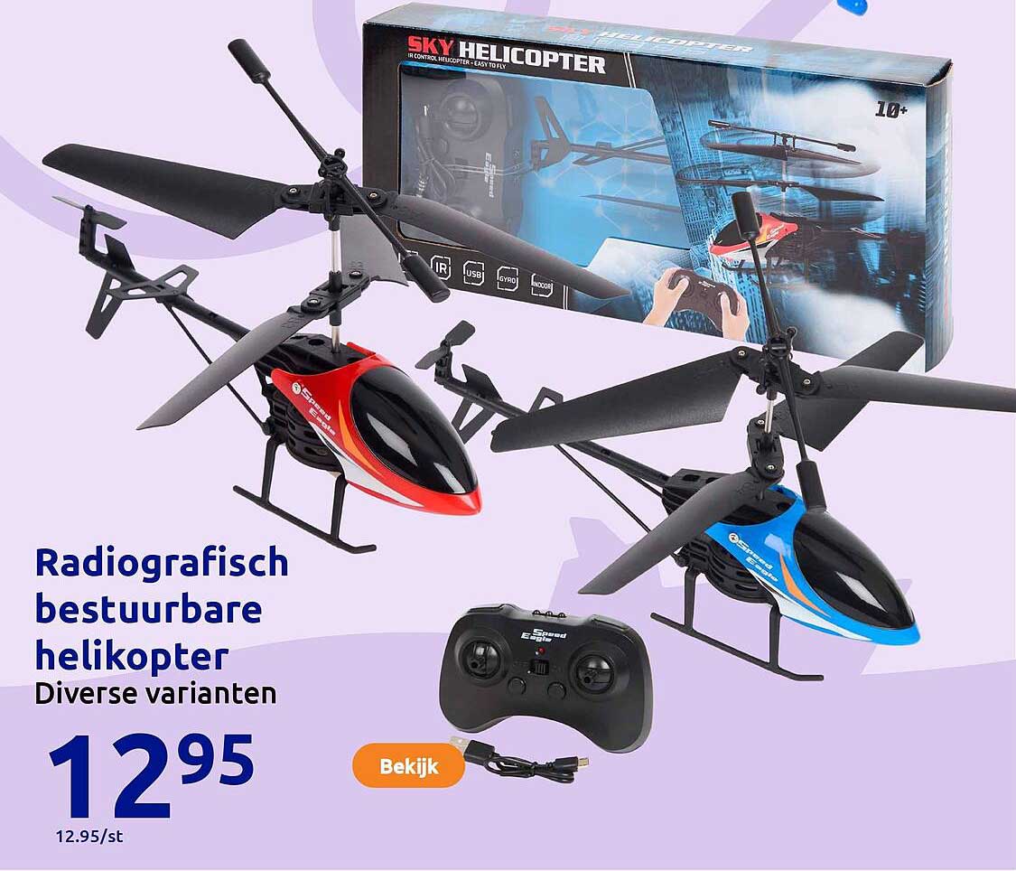 Radiografisch bestuurbare helikopter