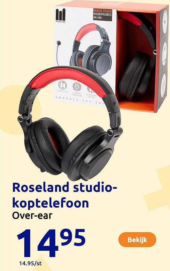 Roseland studio-koptelefoon Over-ear