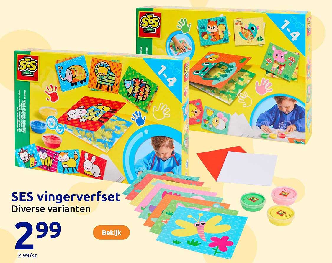 SES vingerverfset Diverse varianten