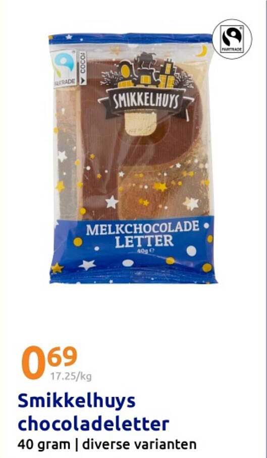 Smikkelhuys chocoladeletter