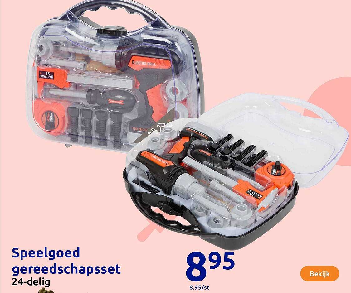 Speelgoed gereedschapset 24-delig