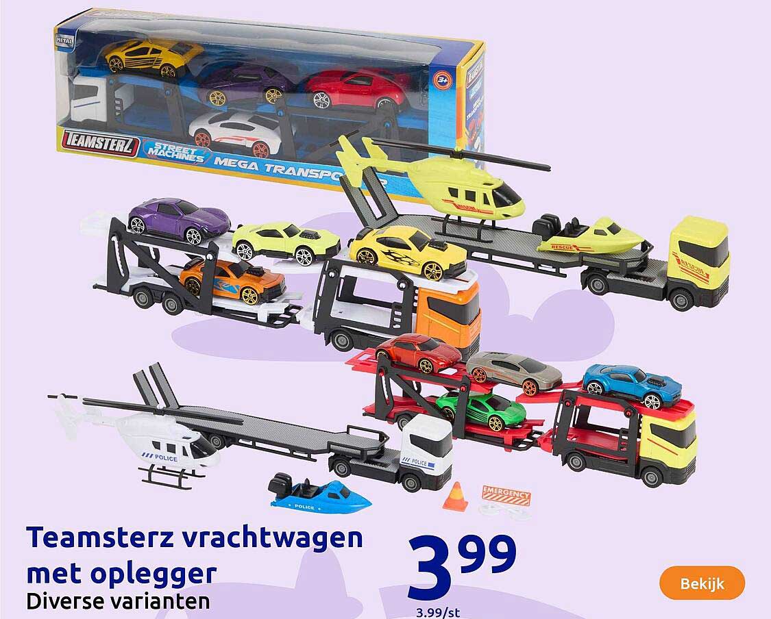 Teamsterz vrachtwagen met oplegger